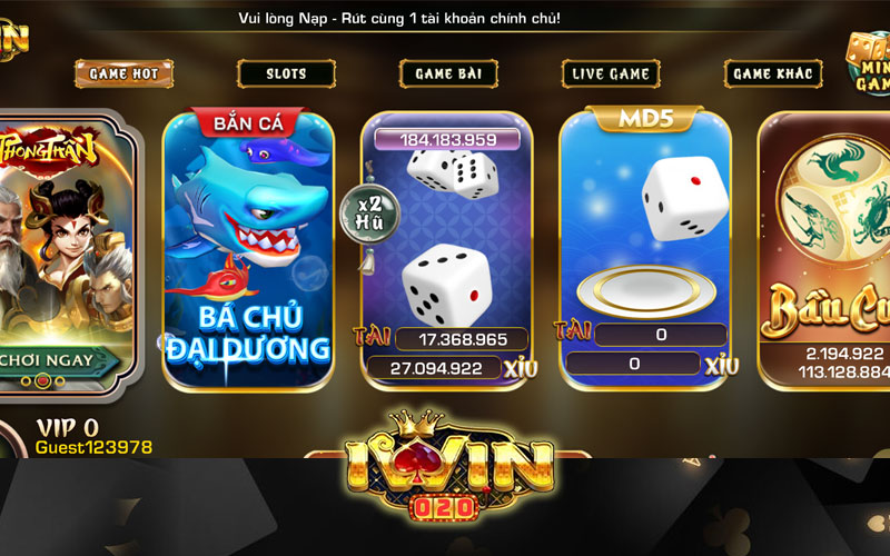 Giới thiệu cổng game Iwin