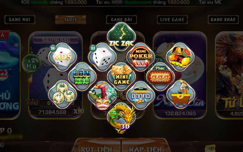 Sảnh chơi mini game