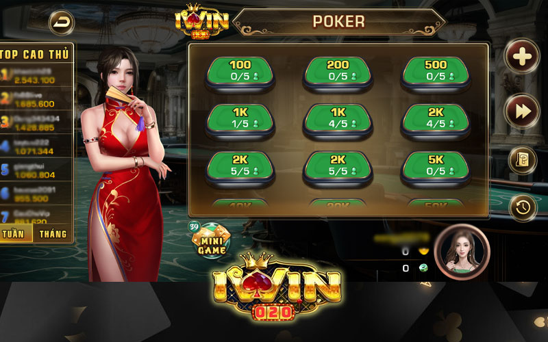 Tại sao nên chơi game bài Poker tại Iwin?